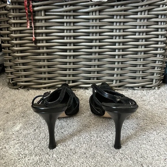 LIBERTY MADE IN ITALY BLACK SANDALS SHOES SIZE 38/8 - Picture 3 of 7